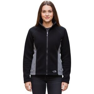 The North Face Women's Khumbu Fleece Jacket - Style 1010411 - Black/Grey - Large